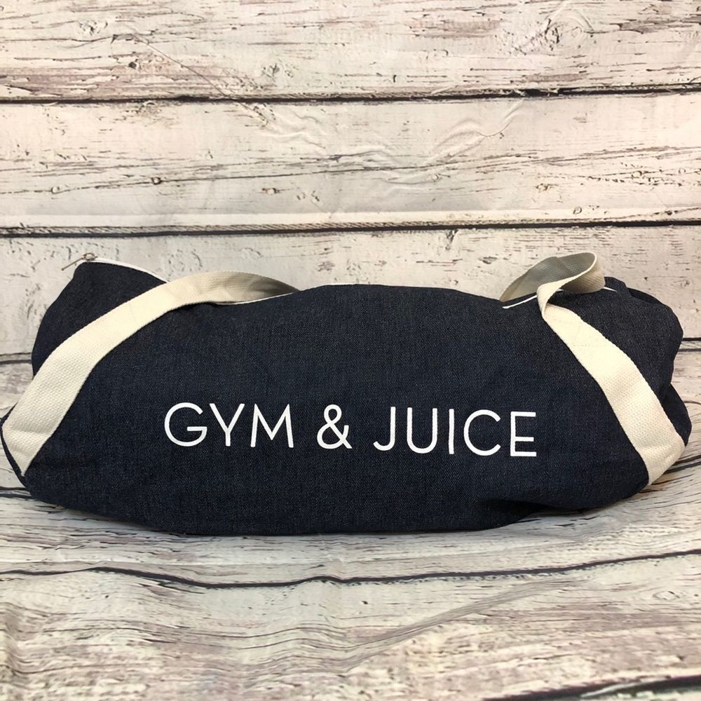 Gym & Juice duffle denim multi-use weekend travel Fitness Duffle workout bag
